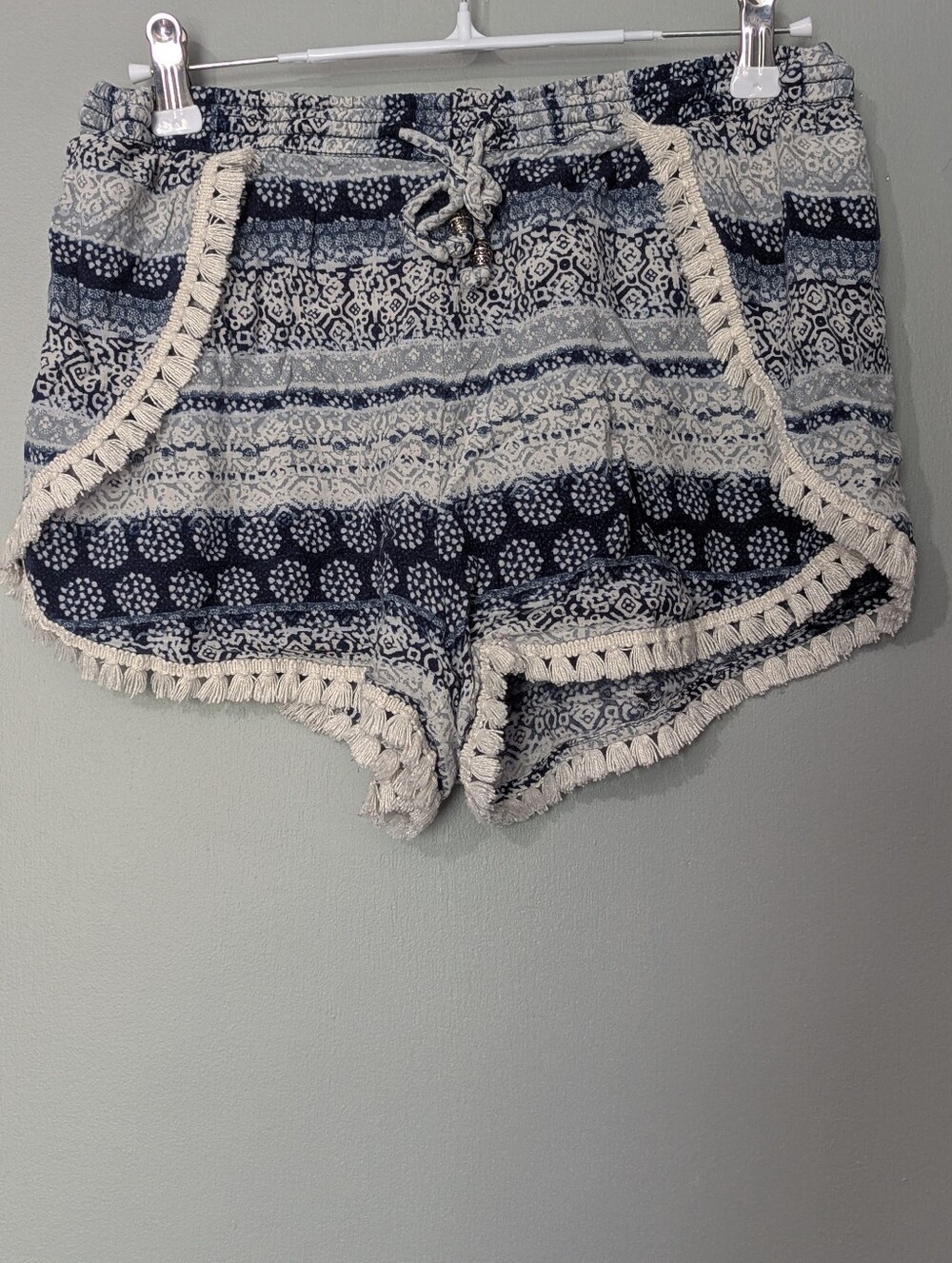 Abercrombie & Fitch Womens Tassel Trim Lounge Shorts Beachy‎ Coastal